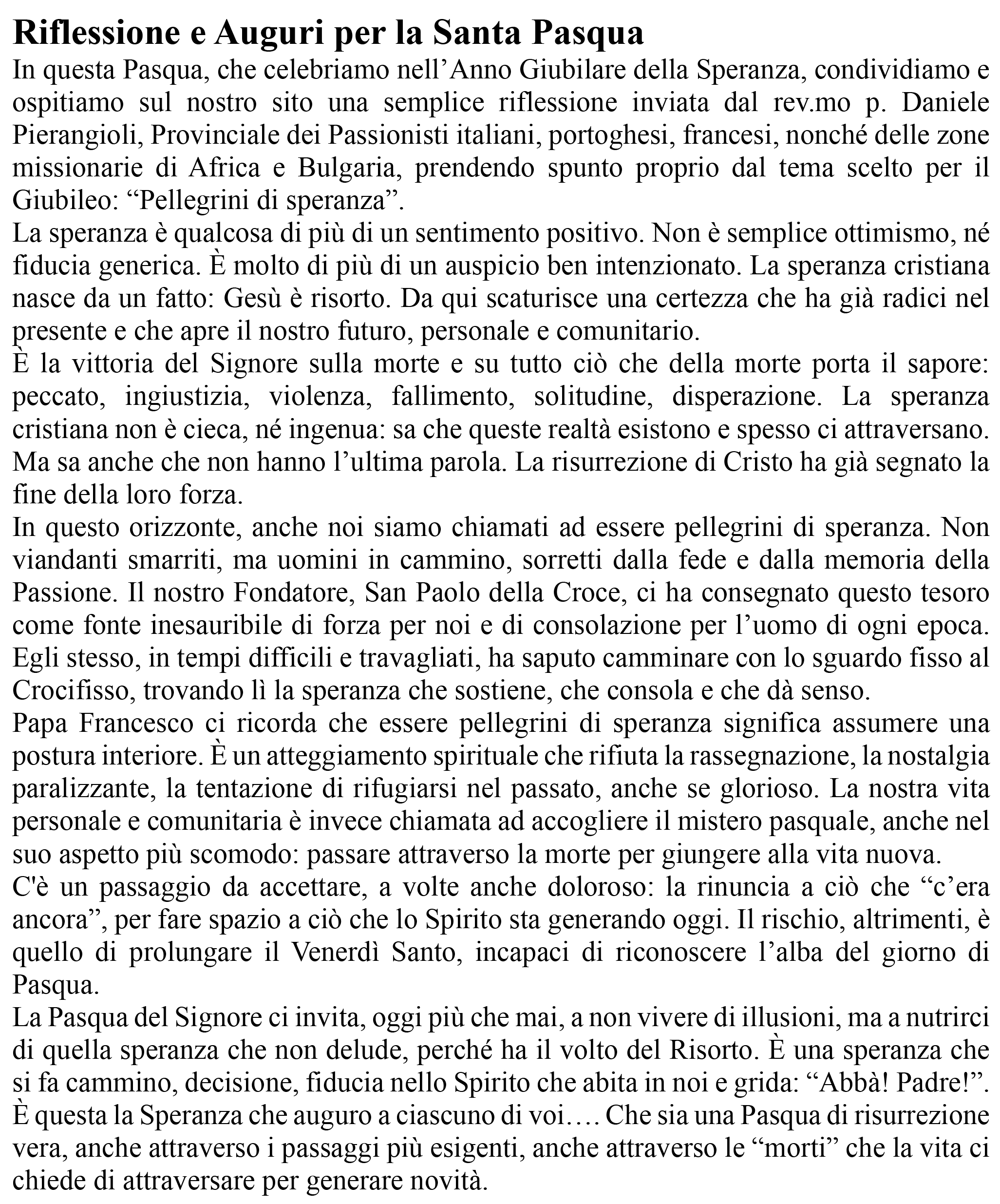 Commemorazione della Passione